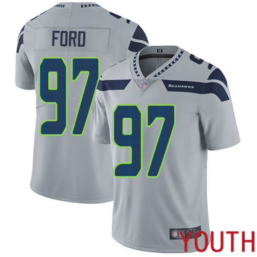 Seattle Seahawks Limited Grey Youth Poona Ford Alternate Jersey NFL Football 97 Vapor Untouchable